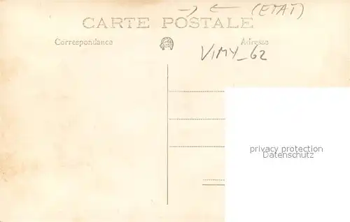 AK / Ansichtskarte Vimy_62 Vimy Ridge Cote de Vimy Front Canadien 