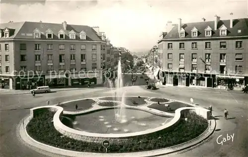 AK / Ansichtskarte Flers_Orne Place Centrale et Rue du 6 Juin Flers_Orne