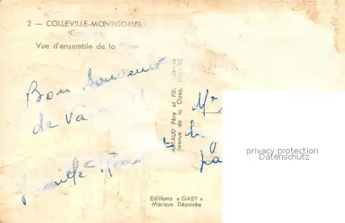 AK / Ansichtskarte Colleville Montgomery Vue densemble de la Plage Colleville Montgomery