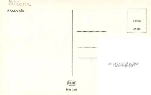 AK / Ansichtskarte Rakovnik Teilansicht Rakovnik