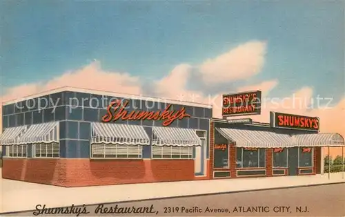 AK / Ansichtskarte Atlantic_City_New_Jersey Shumskys Restaurant 