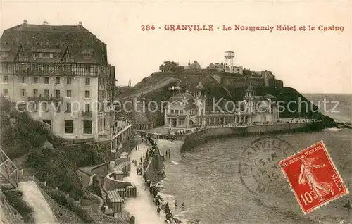 AK / Ansichtskarte Granville_Manche La Normandy Hotel et le Casino Granville_Manche