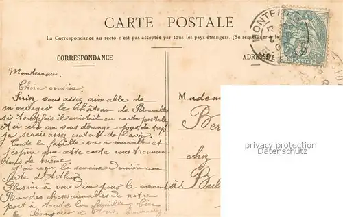 AK / Ansichtskarte Montereau_Loiret Le vieux Chateau Montereau Loiret