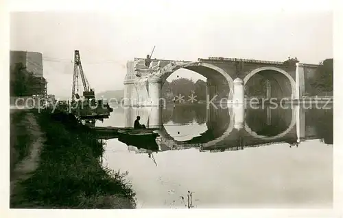 AK / Ansichtskarte Melun_77 Juin 1940 Le Pont du Mee 