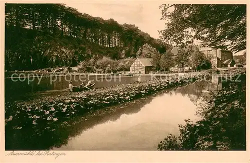 AK / Ansichtskarte Ratingen Auermuehle Grosser Teich Kahnfahrten Ratingen