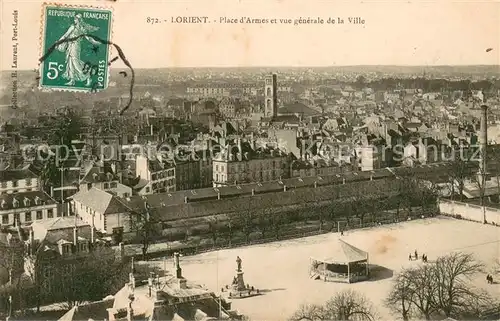 AK / Ansichtskarte Lorient_56_Bretagne Place dArmes et vue generale de la Ville 