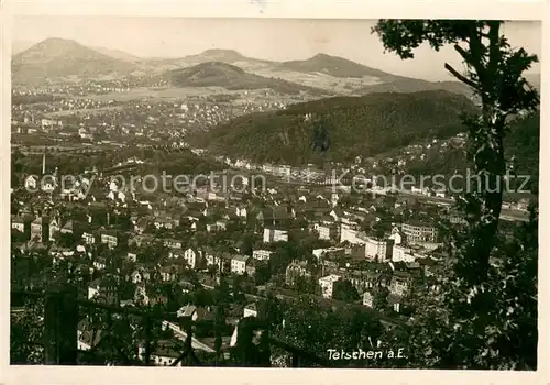 AK / Ansichtskarte Tetschen Bodenbach_Boehmen Panorama Tetschen Bodenbach Boehmen