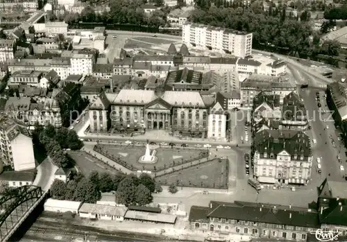 AK / Ansichtskarte Sarreguemines Quartier Gare Palais de Justice Sarreguemines