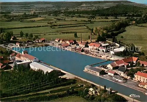 AK / Ansichtskarte Pouilly en Auxois Vue aerienne Canal de Bourgogne Le Bassin Pouilly en Auxois
