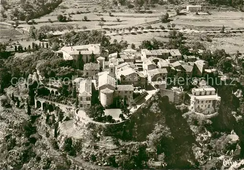 AK / Ansichtskarte Gourdon_Alpes Maritimes Vue generale aerienne Gourdon Alpes Maritimes