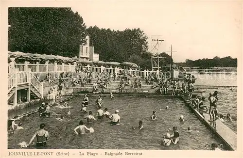 AK / Ansichtskarte Joinville le Pont La Plage Baignade Berretrot Joinville le Pont