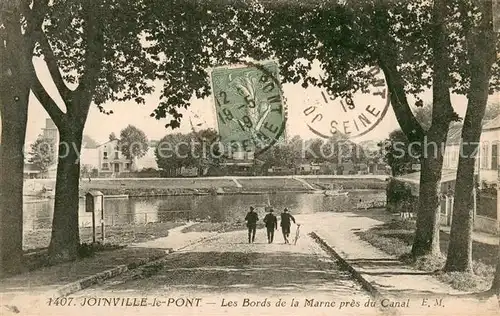 AK / Ansichtskarte Joinville_94 le Pont Les Bords de la Marne pres du Canal 