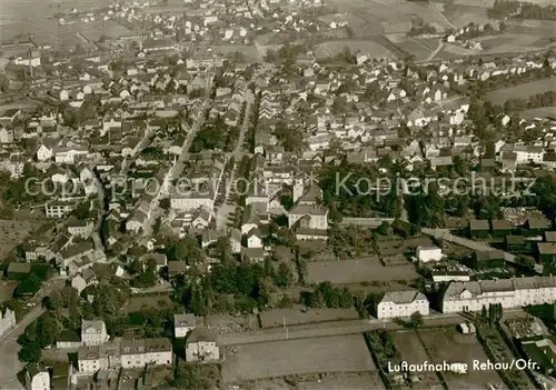 AK / Ansichtskarte Rehau_Oberfranken Fliegeraufnahme Rehau Oberfranken
