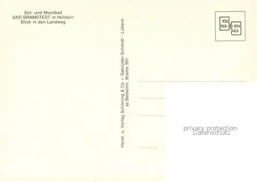 AK / Ansichtskarte Bad_Bramstedt Blick in den Landweg Bad_Bramstedt