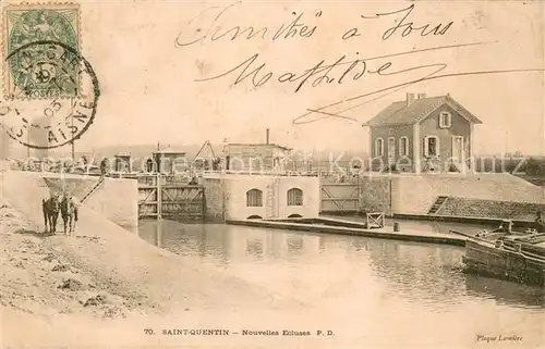AK / Ansichtskarte Saint Quentin_02 Nouvelles Ecluses 