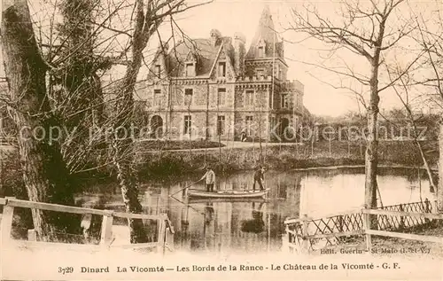 AK / Ansichtskarte Dinard_la_Vicomte Les Bords de la Rance Le Chateau de la Vicomte 