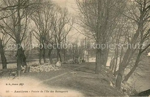 AK / Ansichtskarte Asnieres_92 sur Seine Pointe de lIle des Ravageurs 