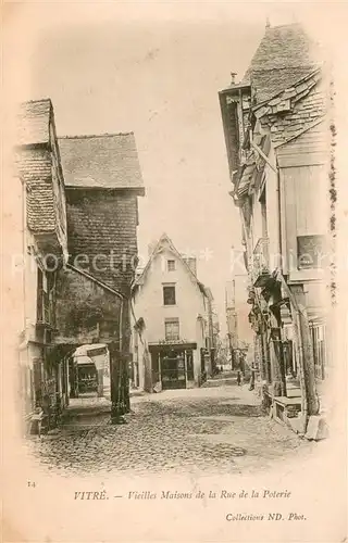 AK / Ansichtskarte Vitre_d_Ille et Vilaine Vieilles Maisons de la Rue de la Poetrie Vitre_d_Ille et Vilaine