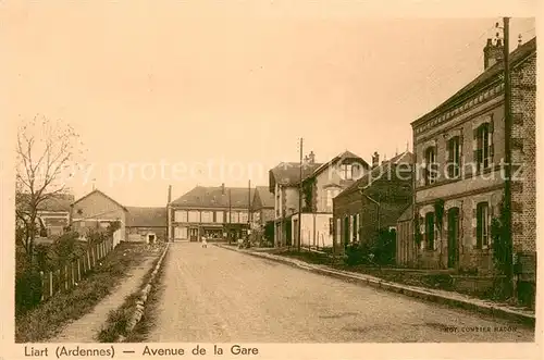 AK / Ansichtskarte Liart Avenue de la Gare Liart