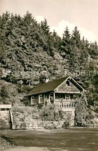 AK / Ansichtskarte Bad_Berleburg Blockhaus an der Kurklinik Kneipp  und Luftkurort Bad_Berleburg