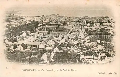 AK / Ansichtskarte Cherbourg Vue generale prise du Fort du Roule 