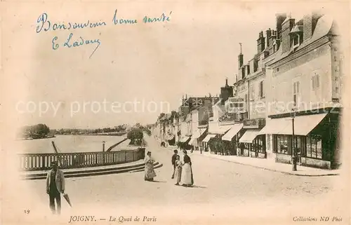 AK / Ansichtskarte Joigny_89_Yonne Le Quai de Paris 