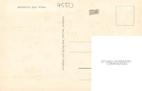 AK / Ansichtskarte Bramsche_Hase Kath. Kirche Bramsche Hase