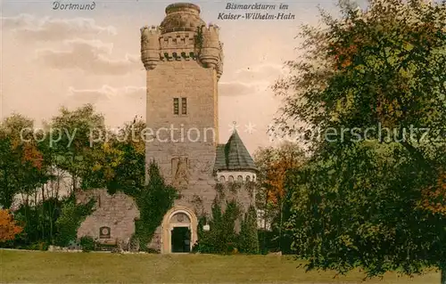 AK / Ansichtskarte Dortmund Bismarckturm im Kaiser Wilhelm Hain Dortmund