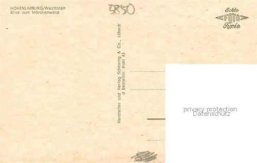 AK / Ansichtskarte Hohenlimburg Blick auf Maerchenwald Hohenlimburg
