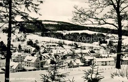 AK / Ansichtskarte Valbert Freizeit  und Schullandheim im Winter Teilansicht Valbert