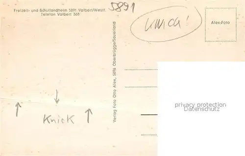 AK / Ansichtskarte Valbert Freizeit  und Schullandheim im Winter Teilansicht Valbert