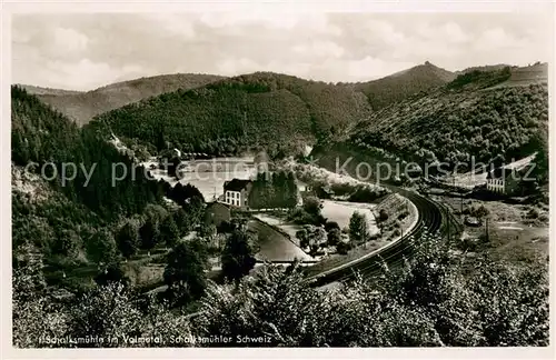 AK / Ansichtskarte Schalksmuehle Volmetal Schalksmuehler Schweiz Eisenbahnlinie Schalksmuehle