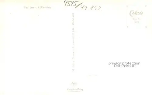 AK / Ansichtskarte Bad_Essen Koehlerhuette Bad_Essen