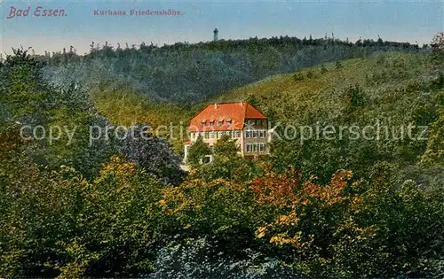 AK / Ansichtskarte Bad_Essen Kurhaus Friedenshoehe Bad_Essen