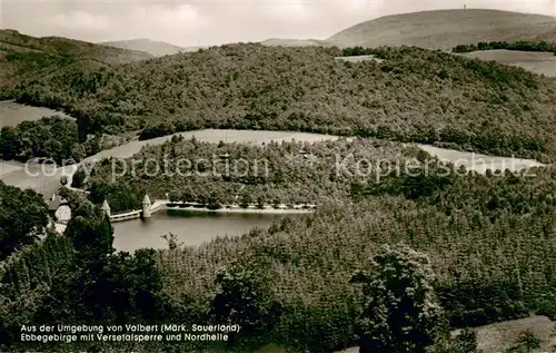AK / Ansichtskarte Valbert Ebbegebirge mit Versetalsperre und Nordhelle Valbert