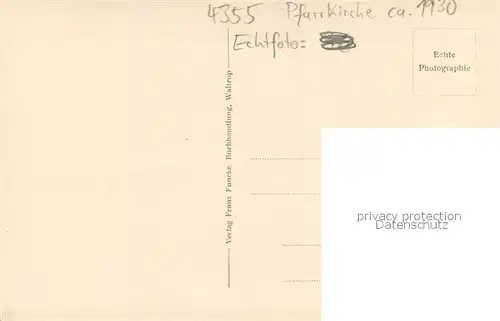 AK / Ansichtskarte Waltrop Pfarrkirche Waltrop