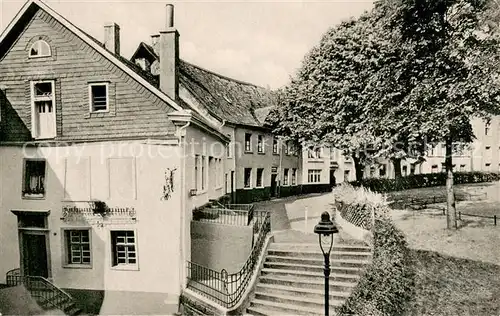 AK / Ansichtskarte Luedenscheid Altstadt Kirchplatz Ecke Gasthaus Kirchplatz 1 Treppenaufgang zum Kirchplatz Luedenscheid