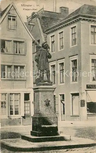 AK / Ansichtskarte Muenster_Westfalen Kiepen Kerl Juweliergeschaeft Muenster_Westfalen