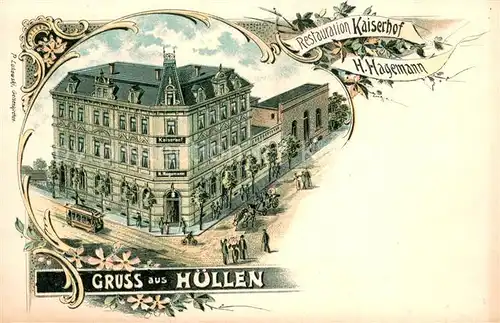 AK / Ansichtskarte Huellen_Gelsenkirchen Restauration Kaiserhof Huellen_Gelsenkirchen