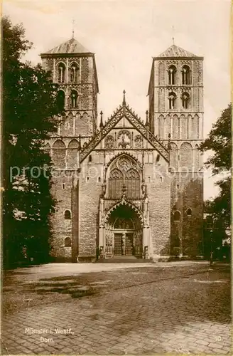 AK / Ansichtskarte Muenster_Westfalen Dom Trinks Postkarte Muenster_Westfalen