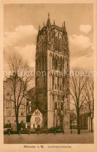 AK / Ansichtskarte Muenster_Westfalen Liebfrauenkirche Muenster_Westfalen