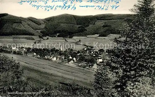 AK / Ansichtskarte Saalhausen_Sauerland Panorama Saalhausen_Sauerland