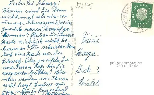 AK / Ansichtskarte Saalhausen_Sauerland Panorama Saalhausen_Sauerland