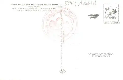 AK / Ansichtskarte Grafschaft_Sauerland Grafschafter Hof mit Grafschafter Keller Weinfaesser Wichtel Grafschaft_Sauerland