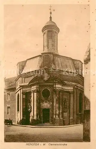 AK / Ansichtskarte Muenster_Westfalen Clemenskirche Muenster_Westfalen