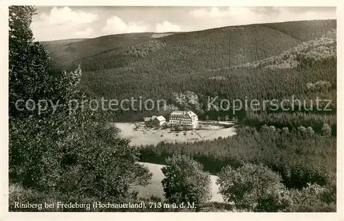 AK / Ansichtskarte Rimberg_Schmallenberg Panorama Blick zu Hotel Knoche Rimberg_Schmallenberg