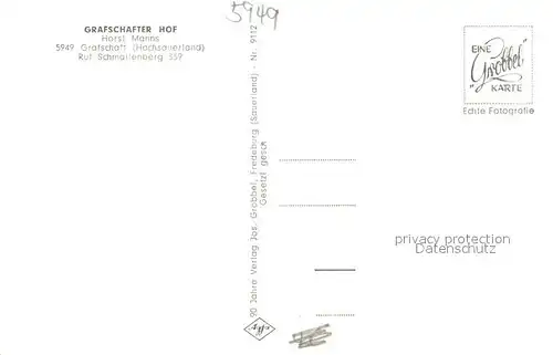 AK / Ansichtskarte Grafschaft_Schmallenberg Grafschafter Hof Weinfaesser Gastraum 