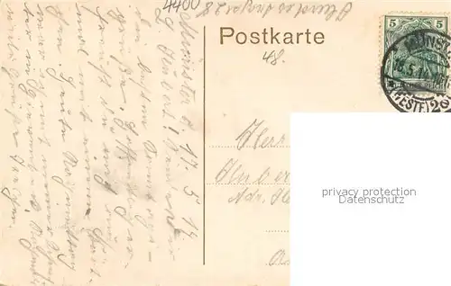 AK / Ansichtskarte Muenster_Westfalen Kreuzschanze Denkmal Bueste Muenster_Westfalen