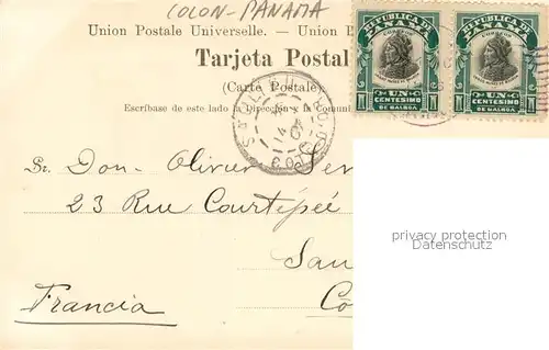 AK / Ansichtskarte Colon_Panama The Wireless station 