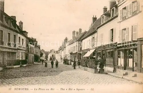 AK / Ansichtskarte Nemours_77 La Place au Ble  